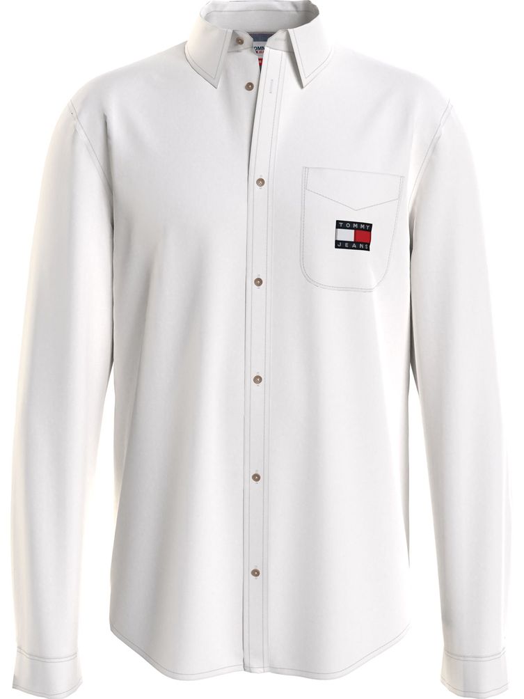 Camisa De Tencel Con Parche | Tommy Hilfiger CL - Tienda en Línea