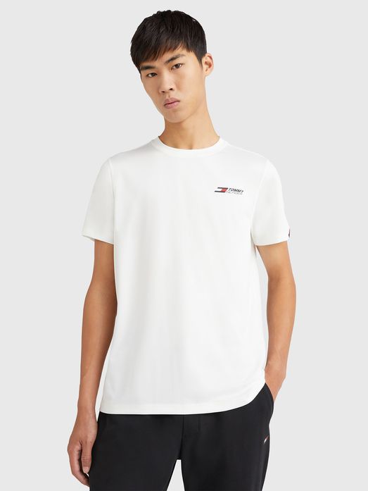 Polera blanca tommy discount hilfiger